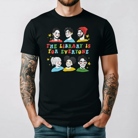 Mychal Threets Library Everyone Is Welcome Reading Advocate Tee unisex up to 5XL