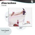 thumbnail image 4 of Stupell Industries Glam Couldn't Care Less Tub Canvas Art, 20 x 16, by Ziwei Li, 4 of 8