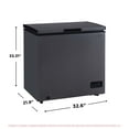 thumbnail image 5 of Frigidaire 5.0 Cu Ft Chest Freezer Granite Finish Black - compact, energy-efficient freezer ideal for bulk storage in homes, garages, and small spaces, 5 of 33