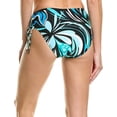 thumbnail image 3 of Coco Reef Cassis Swirl Inspire Hi-Waist Bikini Bottoms Black Multi XL, 3 of 4