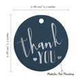 thumbnail image 6 of Inkdotpot Pack Of 100 Real Silver Foil Paper Tags Thank You Bridal Shower-Baby Shower-Retirement-Wedding-Birthday Favor Hang Tags, 6 of 7