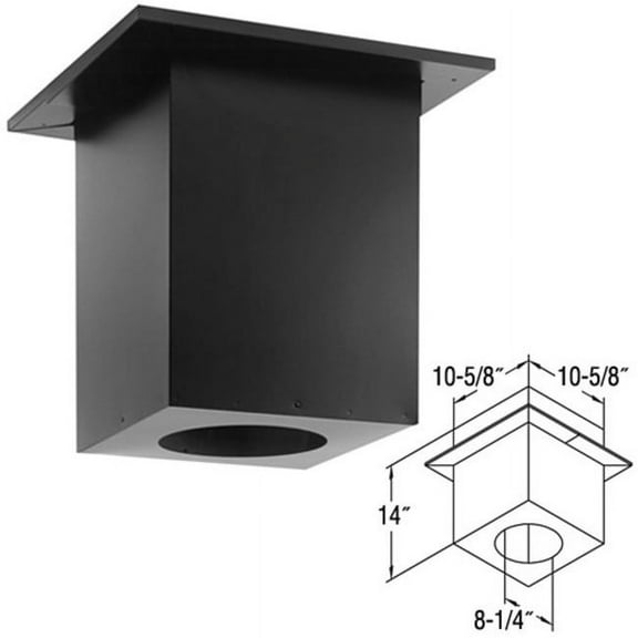 Duravent 58Dva-Cs 5" X 8" Inner Diameter - Black