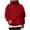 A_ Red, variant on Men's Fall Winter Hooded Pullover Tops Long Sleeve Casual Loose Drawstring Sweatshirt Trendy Sweatshirt with Pocket Gray XXXL