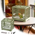thumbnail image 1 of BotaniNest Bird Cage Travel Bird Cage Portable Bird | Small Birds Lightweight Parrots Cage With Standing Pole Detachable Tray Hook Handle Easy Transport Bird For, 1 of 5