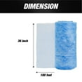 thumbnail image 2 of Premium Paint Spray Booth Exhaust Filter Roll - 36" x 100' - 18 Gram Heavy-Duty Blue Fiberglass Paint Arrestor, 2 of 7