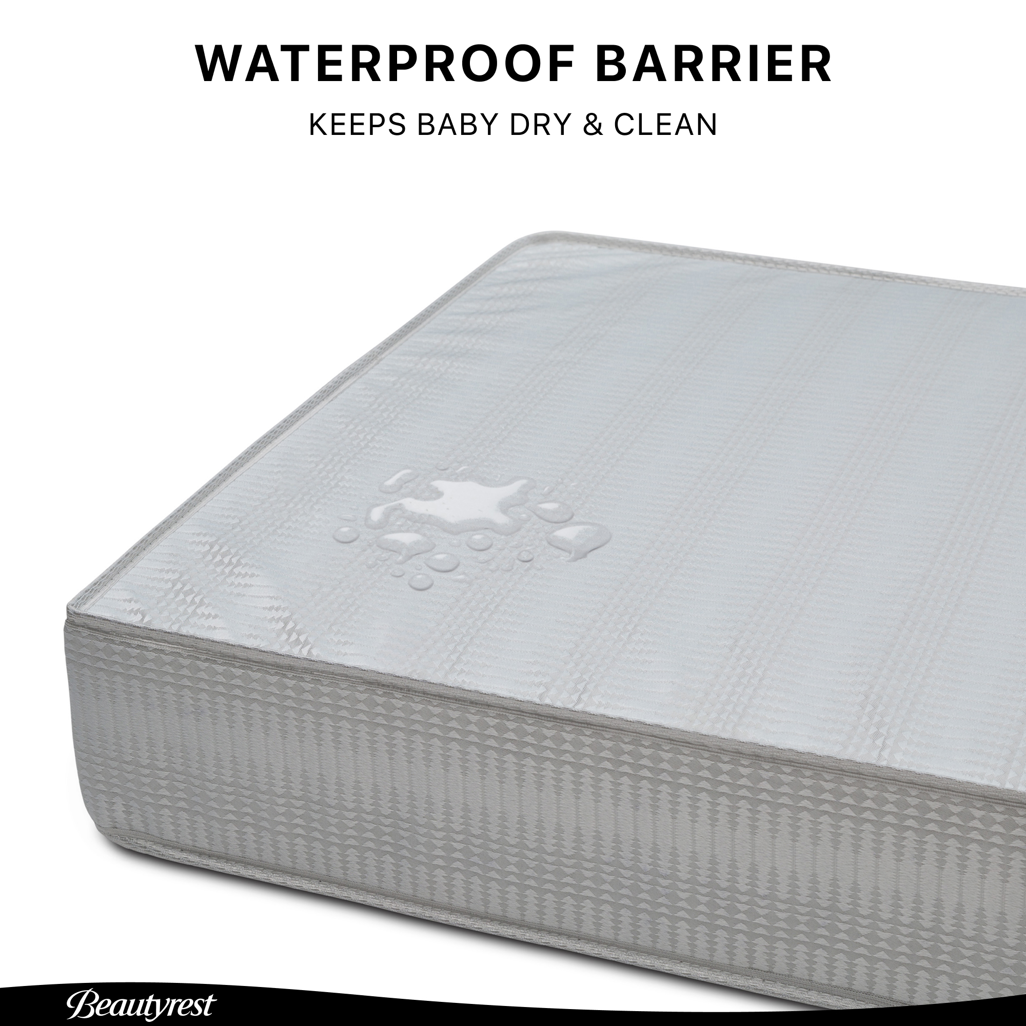 Beautyrest Silver Slumber Nights 2-Stage Antimicrobial Crib & Toddler Mattress, Soy Foam Core