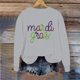 thumbnail image 3 of Mujeres de Manga Larga Tops Navidad Informal Impreso Cuello Tripulado Sudadera Invierno Acogedor, Mujeres de Manga Larga Navidad Tops, 3 of 6