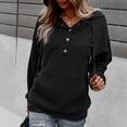 thumbnail image 5 of Vedolay Womens Zipper Hoodie Coat Fashion Loose Soft Long Sleeve Women's Pullover Tops Shirts Clothes for Women Black,S, 5 of 5