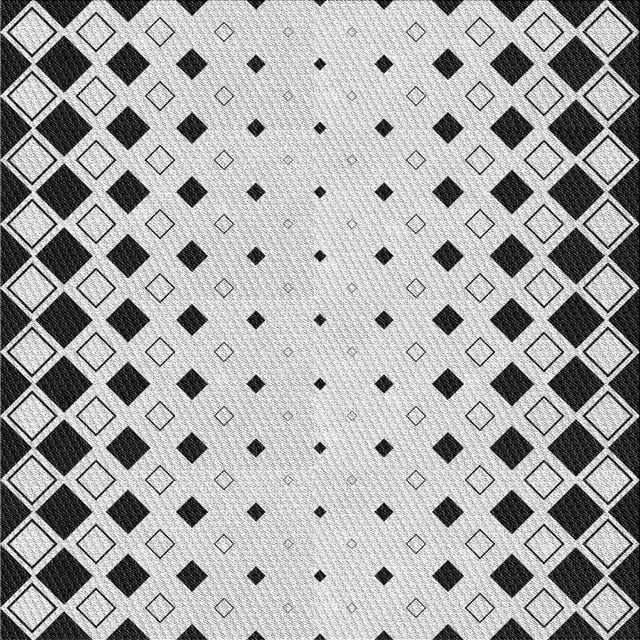 Ahgly Company Tapis d'Intérieur Lavable en Machine Carré Gris Platine, 6 Pieds Carré