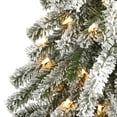 thumbnail image 4 of Nearly Natural 5' Prelit Flocked Pine Artificial Christmas Tree, 4 of 7