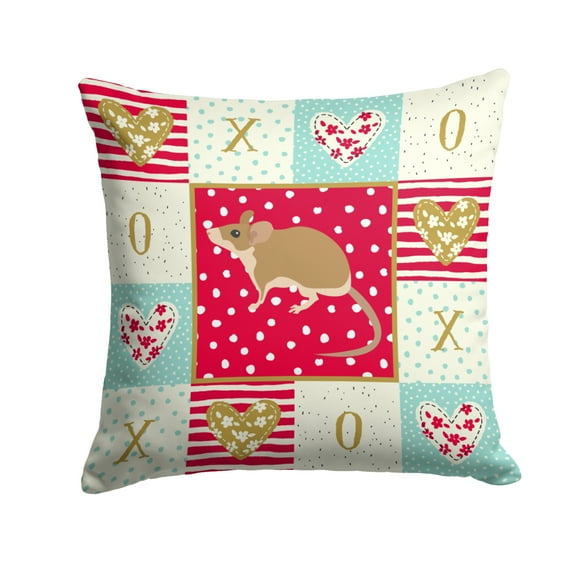 Spiny Mouse Love Fabric Decorative Pillow