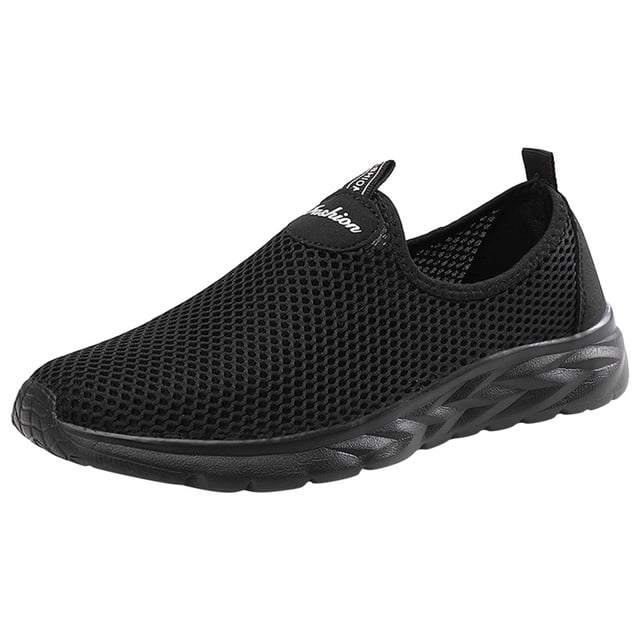 asddcavvf Men Sports Shoes Fashionable New Pattern Simple And Solid Color Mesh Breathable Flat Botto