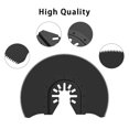 thumbnail image 4 of relayinert Disque de Scie Oscillant Demi-Rond 88mm Multi Outil Oscillant Haute Vitesse Demi-Cercle Disque de Scie 10 Pcs Noir, 4 of 6