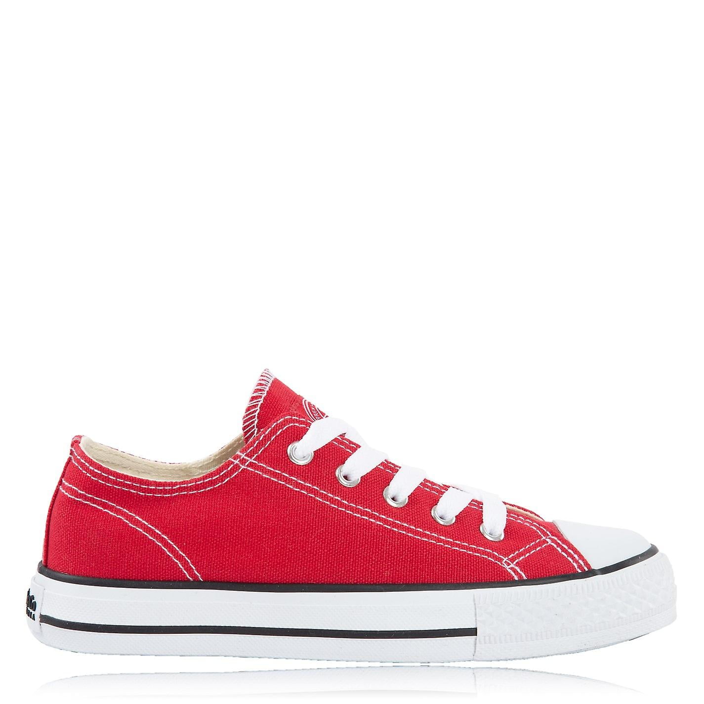 Red canvas pumps outlet