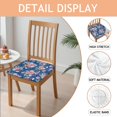 thumbnail image 2 of Pioneer Flower Seat Covers for Dining Room Chairs Set Of 4,Stretch Printed Washable Chair Seat Cover with Elastic Ties and Button,Removable Waterproof Couch Cushion Covers, 2 of 6