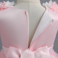 thumbnail image 6 of IBTOM CASTLE Toddler Flower Girls Tulle Dress Sleeveless Princess Tutu Dress Birthday Party Wedding Pageant Gown 9-12 Months Pink, 6 of 8