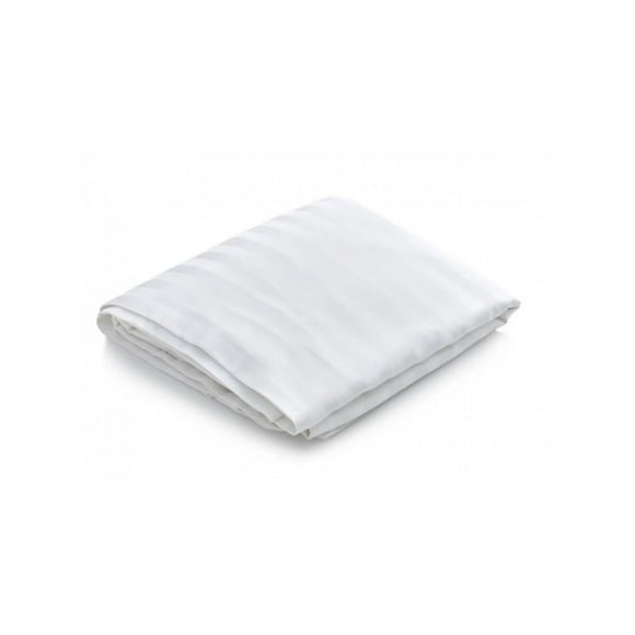 Hotel Bed Linens TC-260 Luxury Percale Striped 1cm wide Cotton-Poly Duvet Covers ZIPPER KING 88"x102" color: White 1/Pack