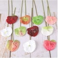 thumbnail image 6 of HAOSHICS 22 "Artificial Anthurium Lily Flowers Permanent Flower,3 Pcs Tropical Imitation Plant Flower Bouquets for Table Centerpieces,Bridal Wedding Festival Decor Flower, 6 of 6