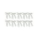 thumbnail image 1 of Juego de 10 lazos de terciopelo para árbol de Navidad y burdeos | Tela de poliéster lujosa de 9"x14" | Anclajes de torsión | Decoración de guirnaldas de corona | Decoración navideña elegante y, 1 of 4