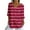 Red A, variant on Ashirexll Tops for Women Trendy, Womens Casual Tops, Casual Print Loose 3/4 Sleeve V Neck Blouse Shirt for Ladies Fashion