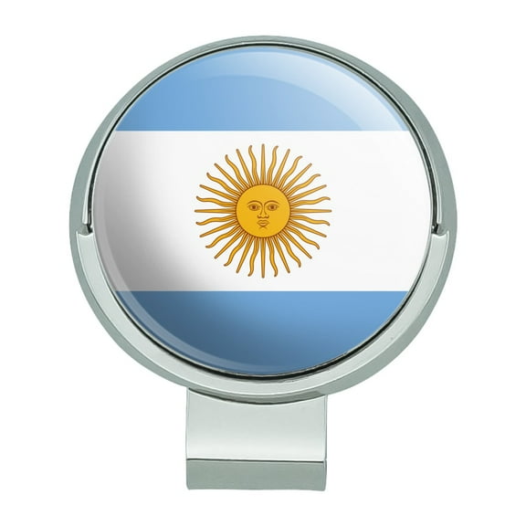 Argentina Country Flag Golf Hat Clip With Magnetic Ball Marker