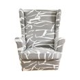 thumbnail image 1 of AMLESO Housse de Chaise Antidérapante à Dossier Ouvrant Lavable Moderne Réutilisable 1 Place Polyester Stretch Gris Clair, 1 of 8
