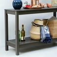 thumbnail image 3 of Cambridge Casual Sailendra Collection Wood Outdoor Console Table, Dark Gray, 3 of 11