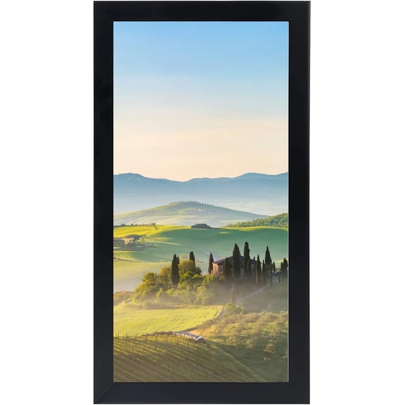 5x12 Black Picture Frames, Photos Frame with Plexiglass, Wall Gallery Photo Frames, Horizontal and Vertical for Wall Mounting and Tabletop, Home Office Decoration