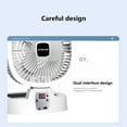 thumbnail image 3 of EGNMCR Fan Multifunctional 5 In 1 Solar Fan, 5 Speeds, 3 Light Modes, Large Capacity Battery, Portable And Foldable Solar Fan Solar Fan That Can Be Solar Or USB Charged, S Solar Fans, 3 of 8