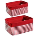 thumbnail image 1 of Coofit 2PCS Storage Bin Creative Storage Basket Organizer Bin with Handle for Clothes, 1 of 9