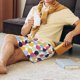 thumbnail image 5 of Balery Polka Dot Pantalones cortos de pijama de punto de algodón para hombre con cinturilla y bolsillos-Medium, 5 of 6