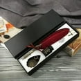 thumbnail image 2 of Feather Pen Set, Retro Style Carved Design, Personalized Pens, with Ink, 2 Replacement Tips, Fountain Pen Stand Base, Red, 2 of 7