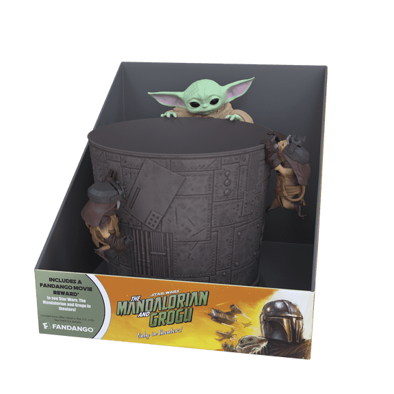 The Mandalorian and Grogu Popcorn Bucket with Fandango Movie Ticket