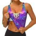 thumbnail image 3 of Uemuo Elephant in Tribal Style Pattern Women's Sports Bra - High Impact Support, Breathable, and Comfortable Athletic Bra for Running, Yoga, and Workouts, 3 of 9