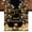 Yellow Black, variant on Happy Birthday Purple 120 Inch Table Runner, Gifts Balloons Goblet Shinning Glitter Ribbons Farmhouse Dresser Scarf Cotton & Linen Tablerunner for Dining/Kitchen Island 13" x 120"