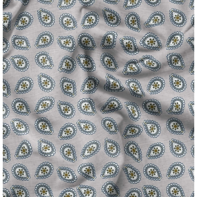 Soimoi Cotton Cambric Fabric Abstracts Abstract Printed Fabric 1 Yard 42 Inch Wide