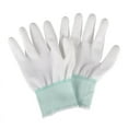 thumbnail image 6 of Free Shipping 10Pairs/lot Nylon PU Finger Coated Gloves White Coated Glove Anti-static Gloves Clean Knitted Gloves, 6 of 7