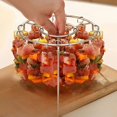 thumbnail image 2 of HLONK Stainless Steel Air Fryer BBQ Skewer Rack - Double Layer Grill Stand for Evenly Cooking Meats  Veggies & More  Multi-Functional Kitchen Tool for Healthy Cooking, 2 of 5