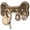 Brown, variant on Rebee Vision Dog Leash Holder for Wall – Dog Stuff Organizer and Dogs Bone Key Holder Wall Mount with 3D Puppy Paw Hooks (White)