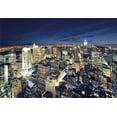 thumbnail image 4 of Urban Aluminum Water Bottle, Modern Cityscape After Sunset Manhattan New York USA Architectural View, Aluminum Insulated Spill-Proof Travel Sports Water Bottle, Yellow Tan Dark Blue, by Ambesonne, 4 of 4