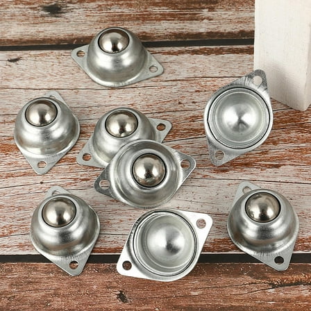 WHAMVOX  16 Pcs Universal Ball Caster Furniture Transfer Bearing Castors Casters Silver