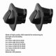 thumbnail image 5 of 2pcs Black ABS Roof Hooks for Car Interior Clothing Hangers Universal Fit, 5 of 5
