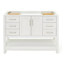 Ariel S048s-Bc Magnolia 48" Single Free Standing Vanity Cabinet Only - White