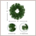 thumbnail image 5 of Northlight Deluxe Windsor Mini Pine Artificial Christmas Wreath - 6" - Unlit, 5 of 6