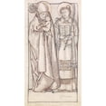 thumbnail image 3 of Sir Edward Coley Burne-Jones 12x18 Black Modern Framed Museum Art Print Titled - St Nicholas and St Stephen, 3 of 5