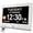 7" White, variant on 10.1'' Digital Clock 1280*800p Hd Extra Large Display Dementia For Seniors 10 Reminders & 6 Alarms Auto Dimming Dst Remote Control With Date Time Day Of Week White