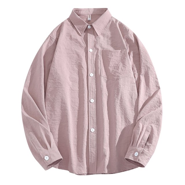 PMUYBHF Chemise Habillée Noire pour Hommes Coupe Régulière Automne Hiver Décontractée Col à Revers Manches Longues Vacances Extérieur