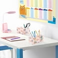 thumbnail image 6 of BZSMCE Acrylic 4 Compartments Pencil Holder Organizer Makeup Brush Holder In Blue Bunny Easter Egg Pattern Pattern, 6 of 7