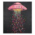 thumbnail image 6 of Yayeee Magnetic Dishwasher Cover for The Front Decoration Home Kitchen Machine Sticker Protector, UFO with Hearts Pattern, 6 of 6