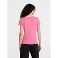 thumbnail image 4 of Scenario Women's Scoop Neck Tee with Cap Sleeves, Sizes XS-XXXL, 4 of 6